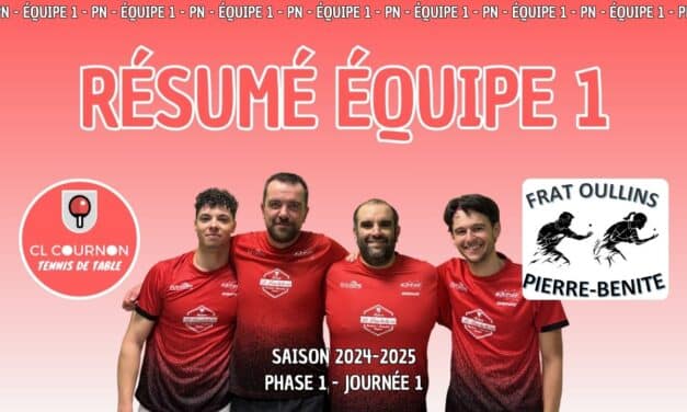 CL COURNON 1 VS OULLINS 1 JOURNÉE 1 PHASE 1