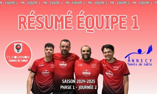 CL COURNON 1 vs ANNECY 1 Journée 2 Phase 1