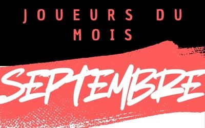 JOUEURS DU MOIS DE SEPTEMBRE