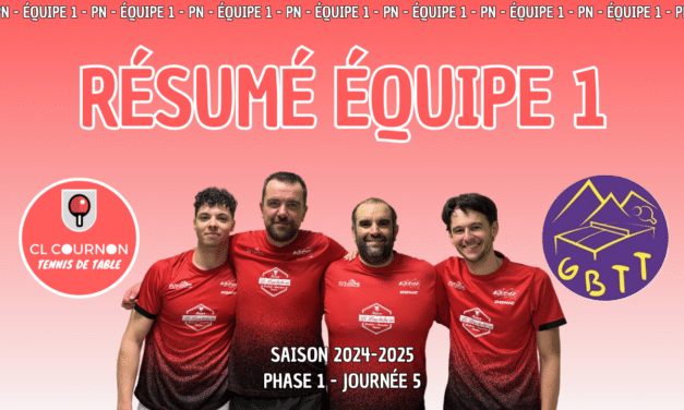 CL COURNON 1 vs Grésivaudan 1 Journée 5 Phase 1