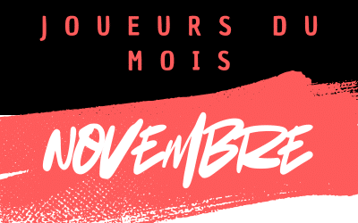 JOUEURS DU MOIS DE NOVEMBRE