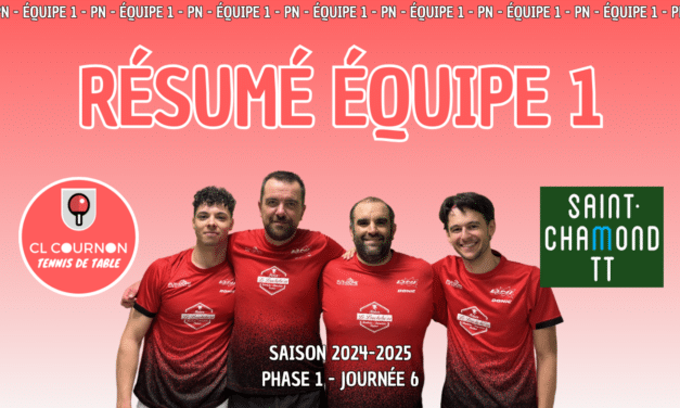 CL COURNON 1 vs SAINT CHAMOND 1 Journée 6 2024 11 30