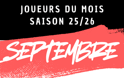 Joueurs du mois de SEPTEMBRE 2025