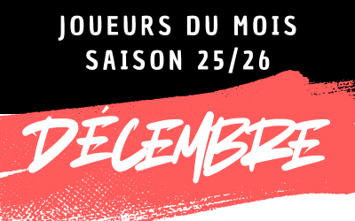 Joueurs du mois de DÉCEMBRE 2025