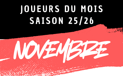 Joueurs du mois de NOVEMBRE 2025