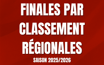 Finales par classement régionales – Saison 2025/2026