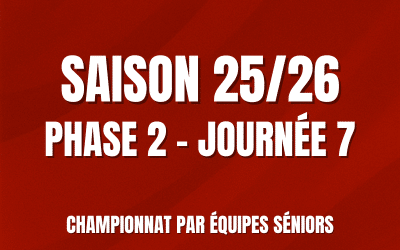 Saison 2025/2026 : Phase 2 – Journée 7